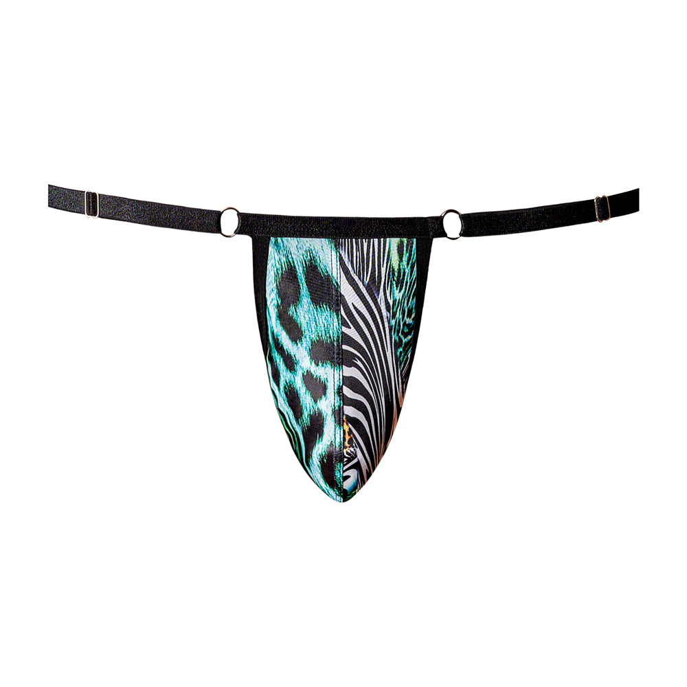 Go Wild! Adjustable G-String Multi Animal One Size