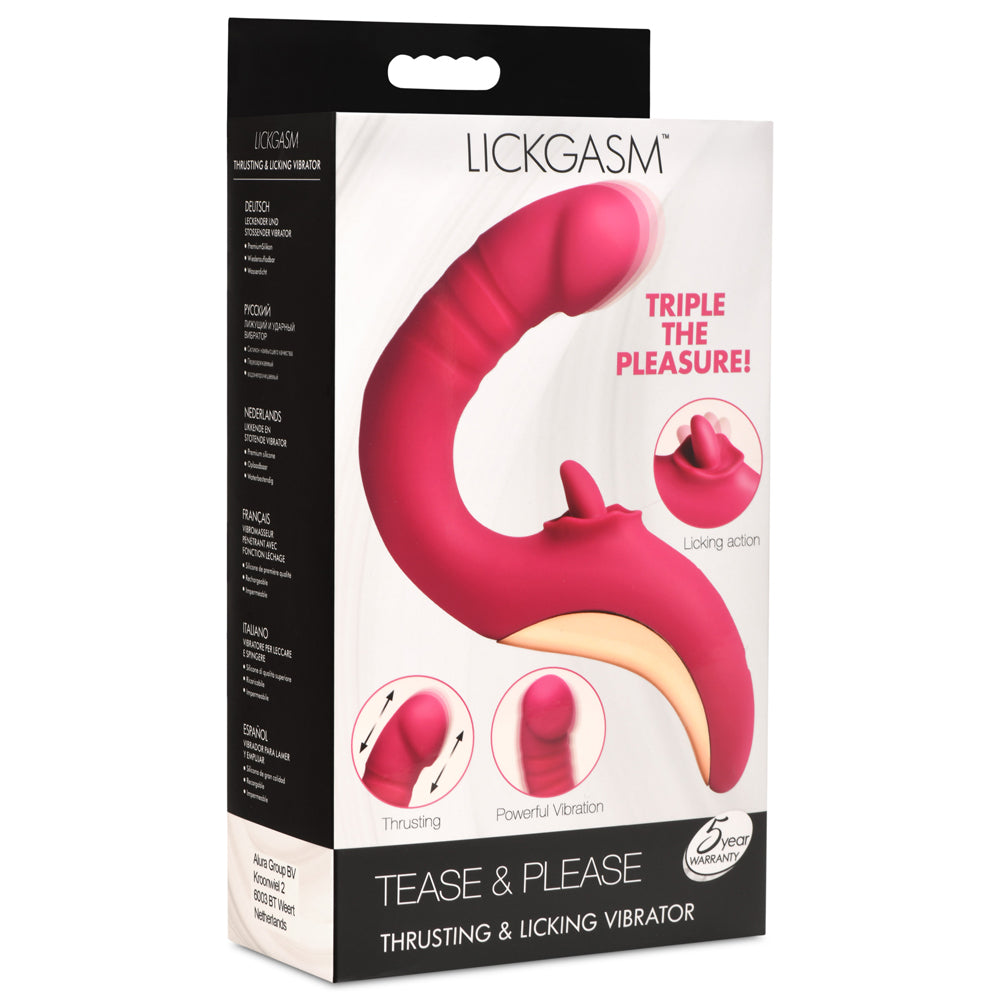 Lickgasm Tease & Please Thrusting & Licking Vibrator