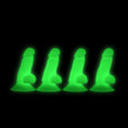 Load image into Gallery viewer, Big Ballers Glow-In-The-Dark Suction Snap-On Peckers 4 Pk
