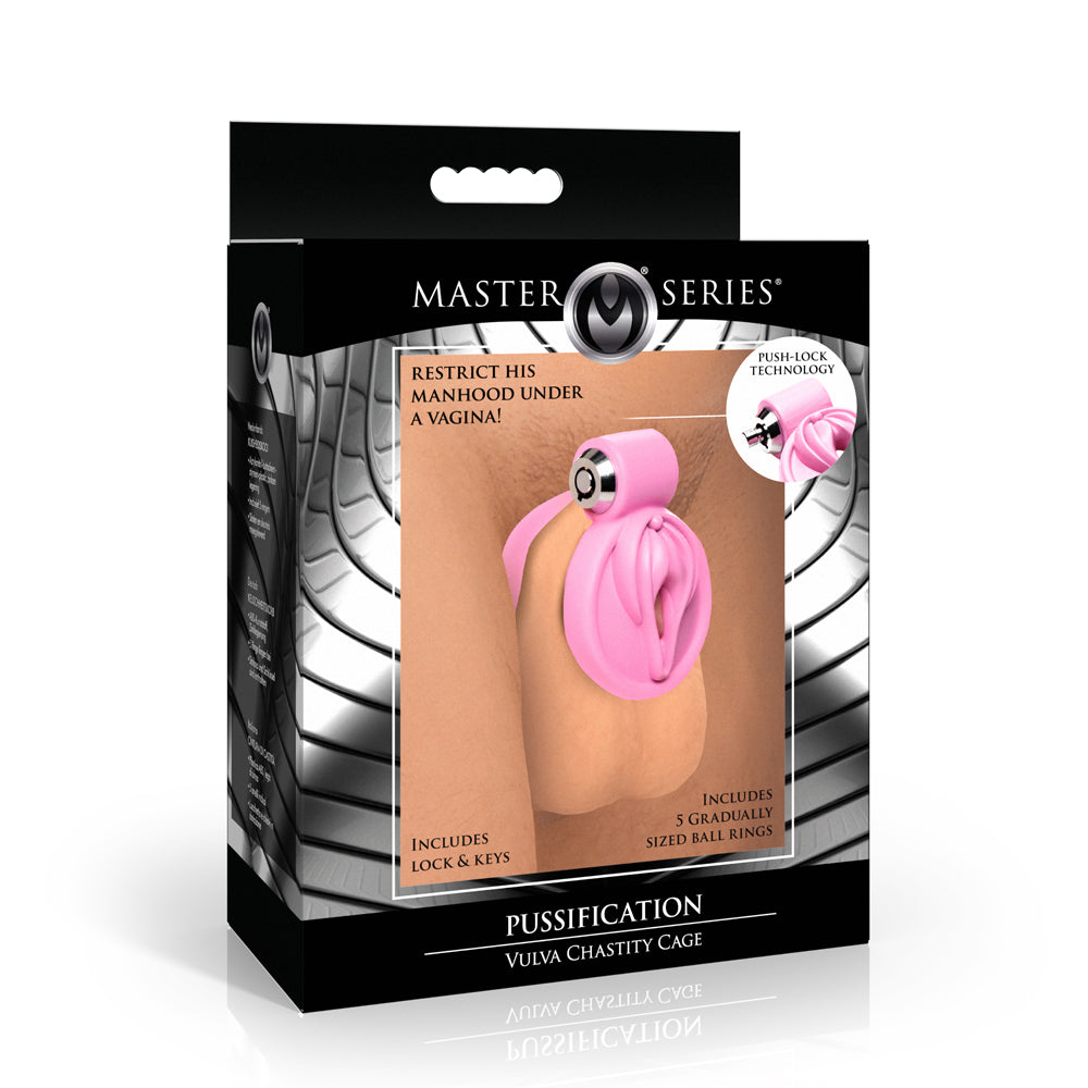 Master Series Pussification Vulva Locking Chastity Cage