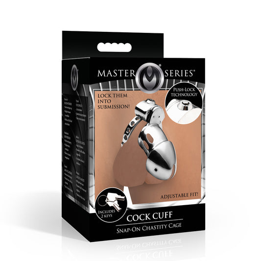 Master Series Cock Cuff Snap-On Chastity Cage