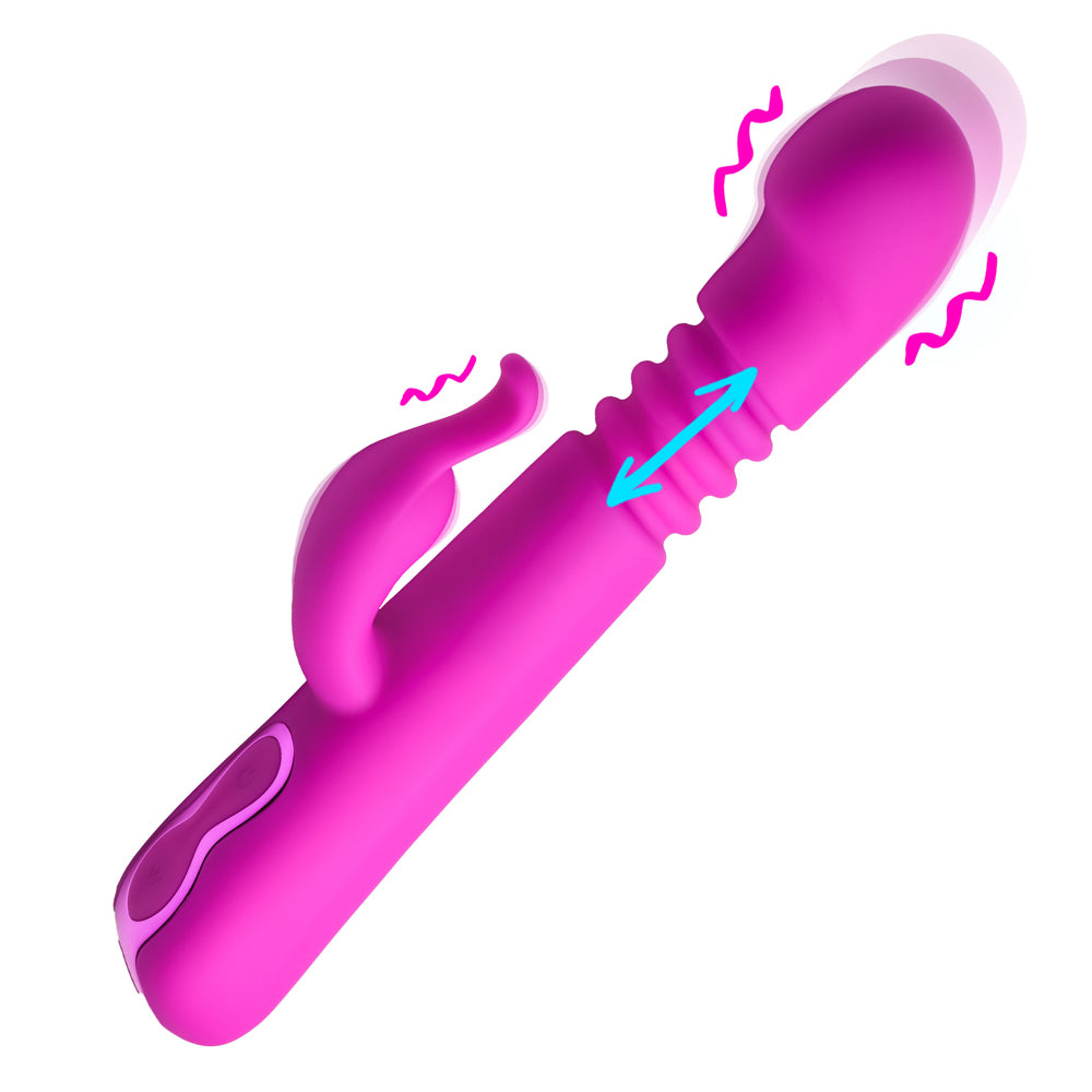 Bang! Thrusting Silicone Rabbit Vibrator