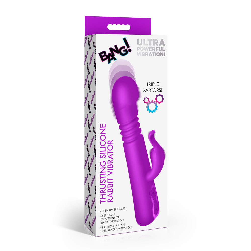 Bang! Thrusting Silicone Rabbit Vibrator