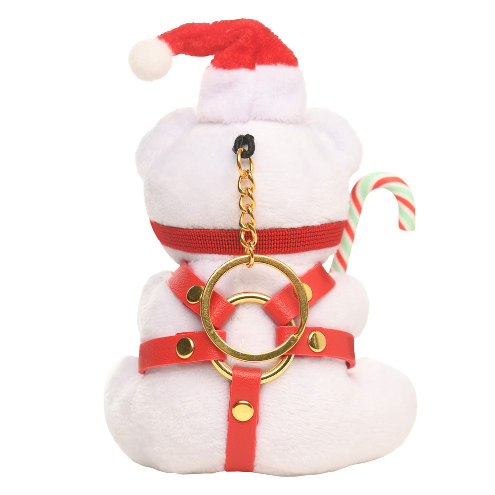 Master Series Holiday Bondage Bear Keychain White