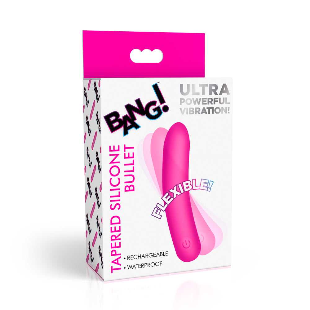 Bang! Tapered Flexible Silicone Bullet Pink – zensualtreasures