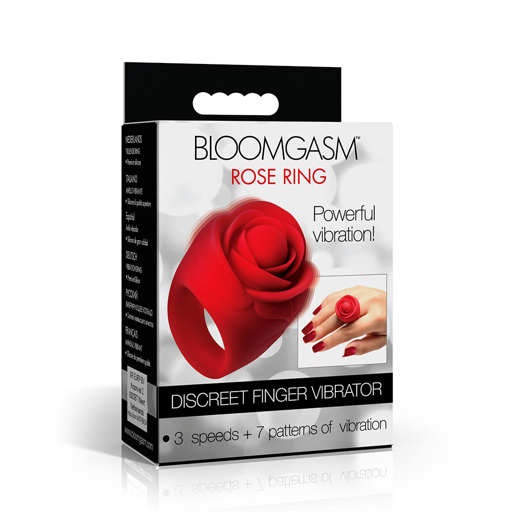 Bloomgasm Rose Ring Discreet Finger Vibrator