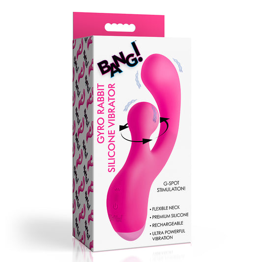 Bang! Gyro Rabbit Silicone Vibrator Pink