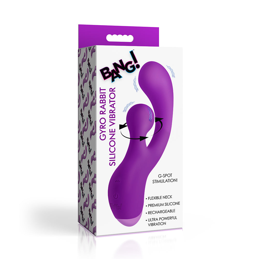 Bang! Gyro Rabbit Silicone Vibrator Purple