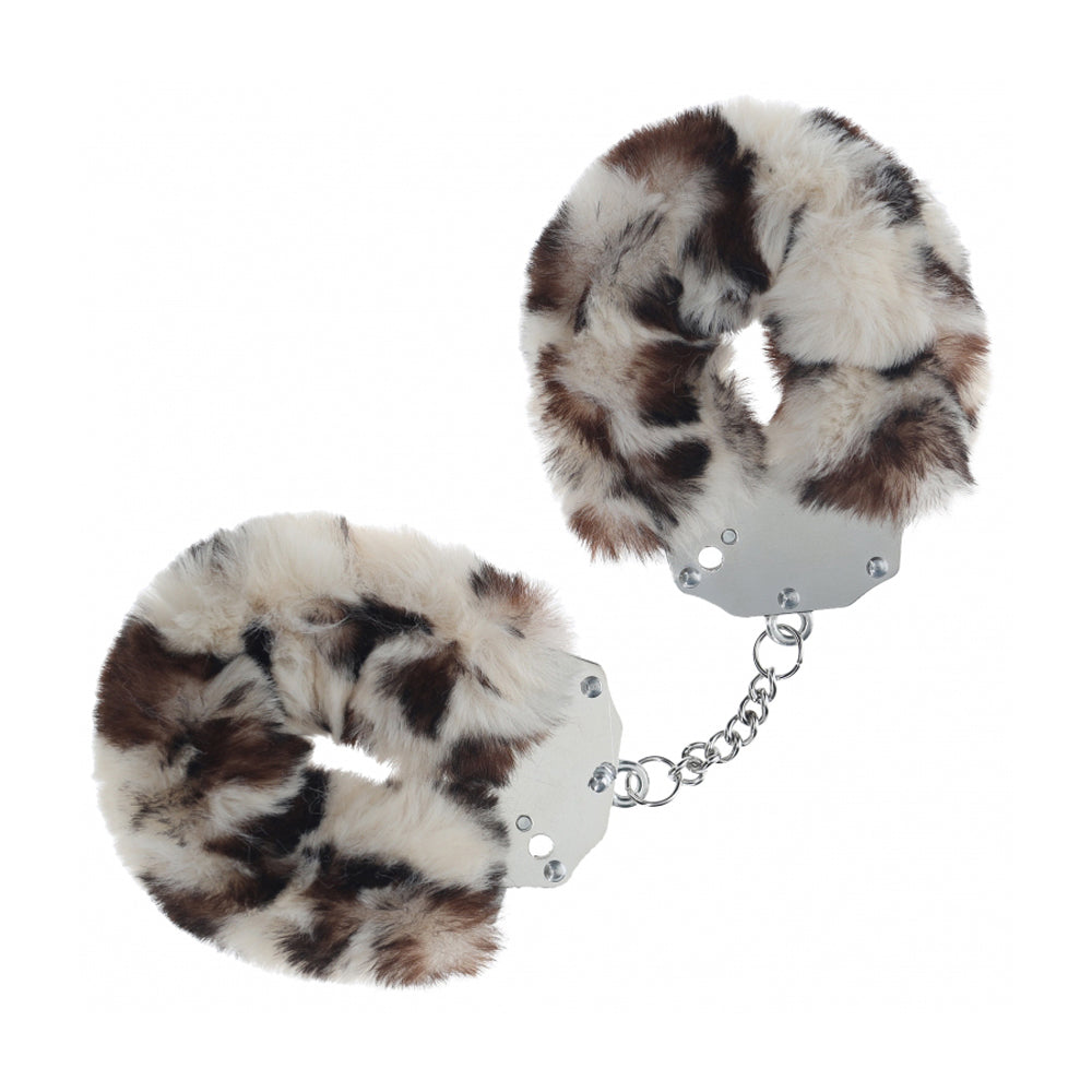 Ouch! Heavy-Duty Fluffy Handcuffs Snowleopard