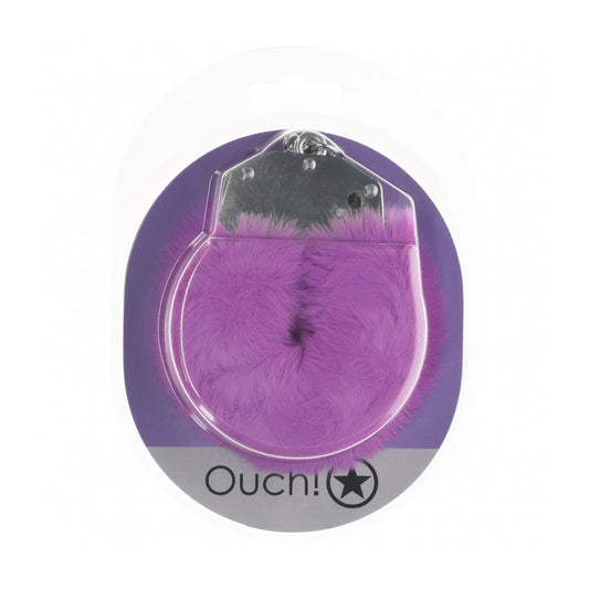 Ouch! Heavy-Duty Fluffy Handcuffs Purple