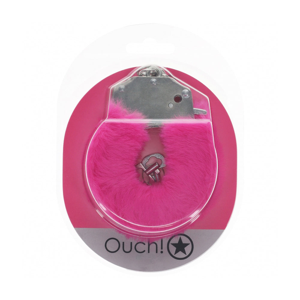 Ouch! Heavy-Duty Fluffy Handcuffs Pink