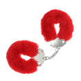 Load image into Gallery viewer, Ouch! Heavy-Duty Fluffy Handcuffs Red
