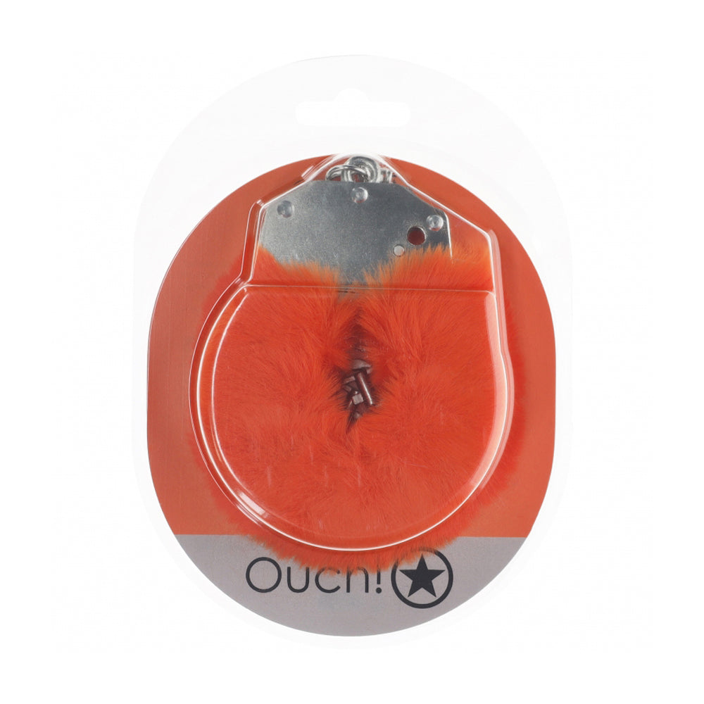 Ouch! Heavy-Duty Fluffy Handcuffs Orange