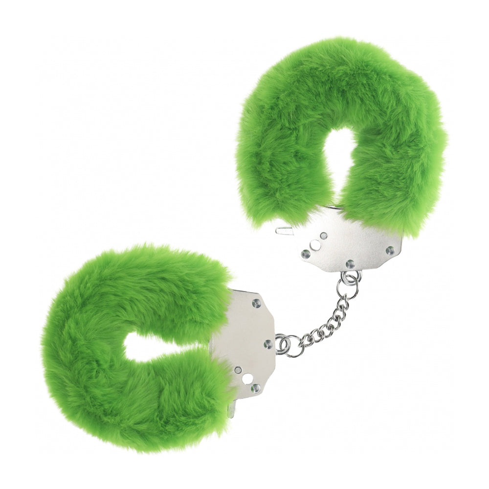 Ouch! Heavy-Duty Fluffy Handcuffs Green