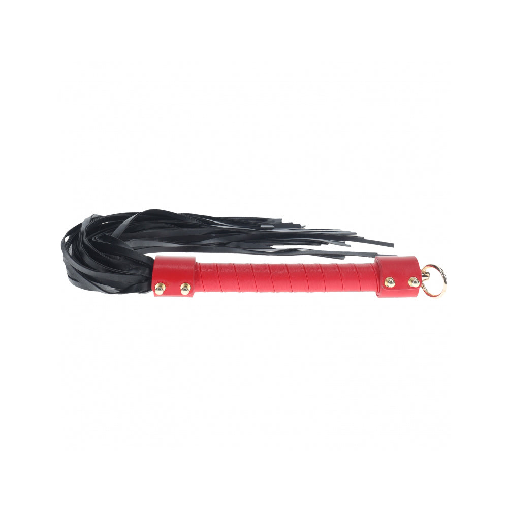 Ouch! Milan Collection Flogger Black/Red