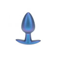 Load image into Gallery viewer, Ouch! Anal Plug Medium Silicone Metallic Blue
