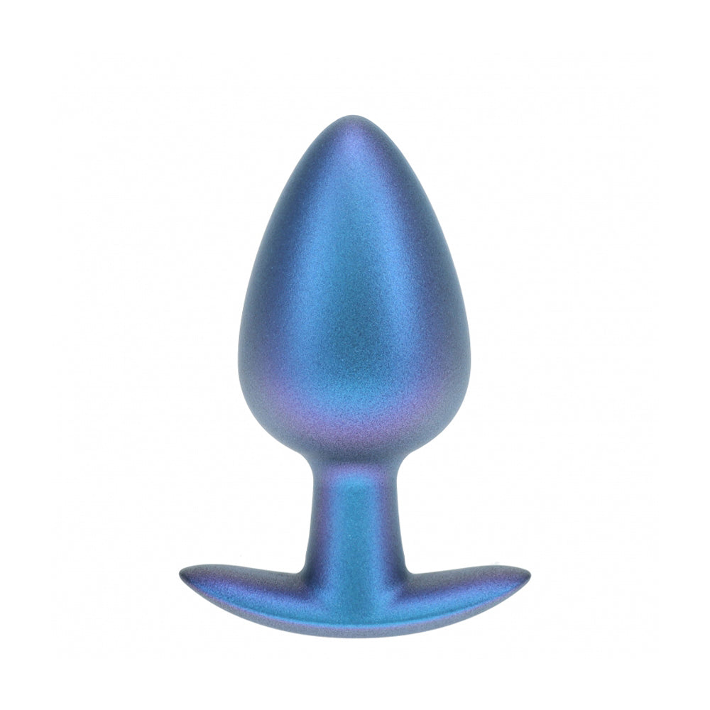 Ouch! Anal Plug Large Silicone Metallic Blue