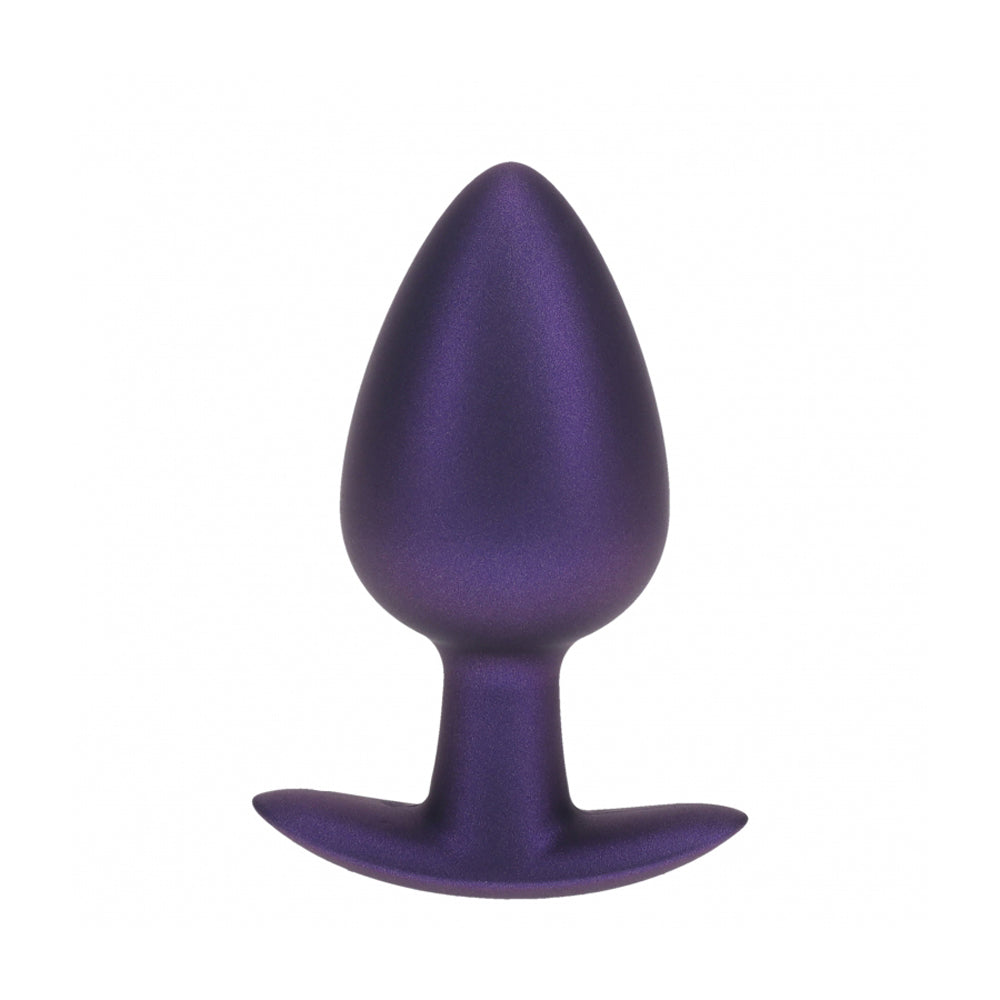 Ouch! Anal Plug Large Silicone Metallic Purple