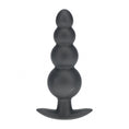 Load image into Gallery viewer, Ouch! Beaded Anal Plug Silicone Gun Metal
