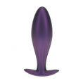 Load image into Gallery viewer, Ouch! Oval Anal Plug Silicone Metallic Purple
