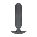 Load image into Gallery viewer, Ouch! Oblong Anal Plug Silicone Gun Metal
