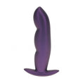 Load image into Gallery viewer, Ouch! Finger Anal Plug Silicone Metallic Purple
