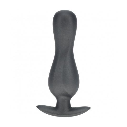 Ouch! Curvy Anal Plug Silicone Gun Metal