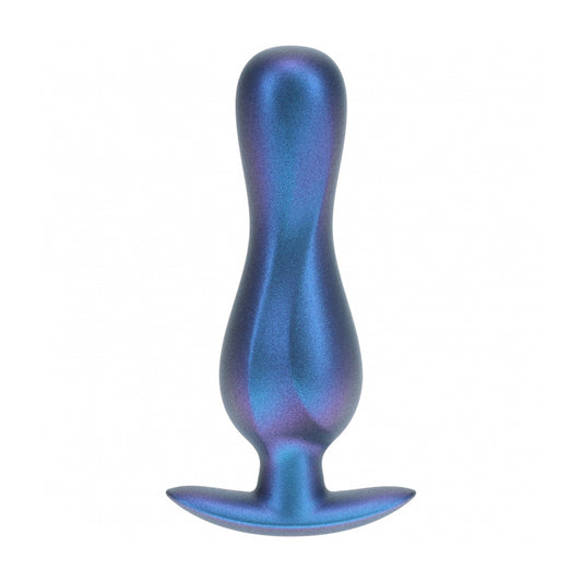 Ouch! Curvy Anal Plug Silicone Metallic Blue