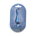 Load image into Gallery viewer, Ouch! Curvy Anal Plug Silicone Metallic Blue
