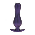 Load image into Gallery viewer, Ouch! Curvy Anal Plug Silicone Metallic Purple
