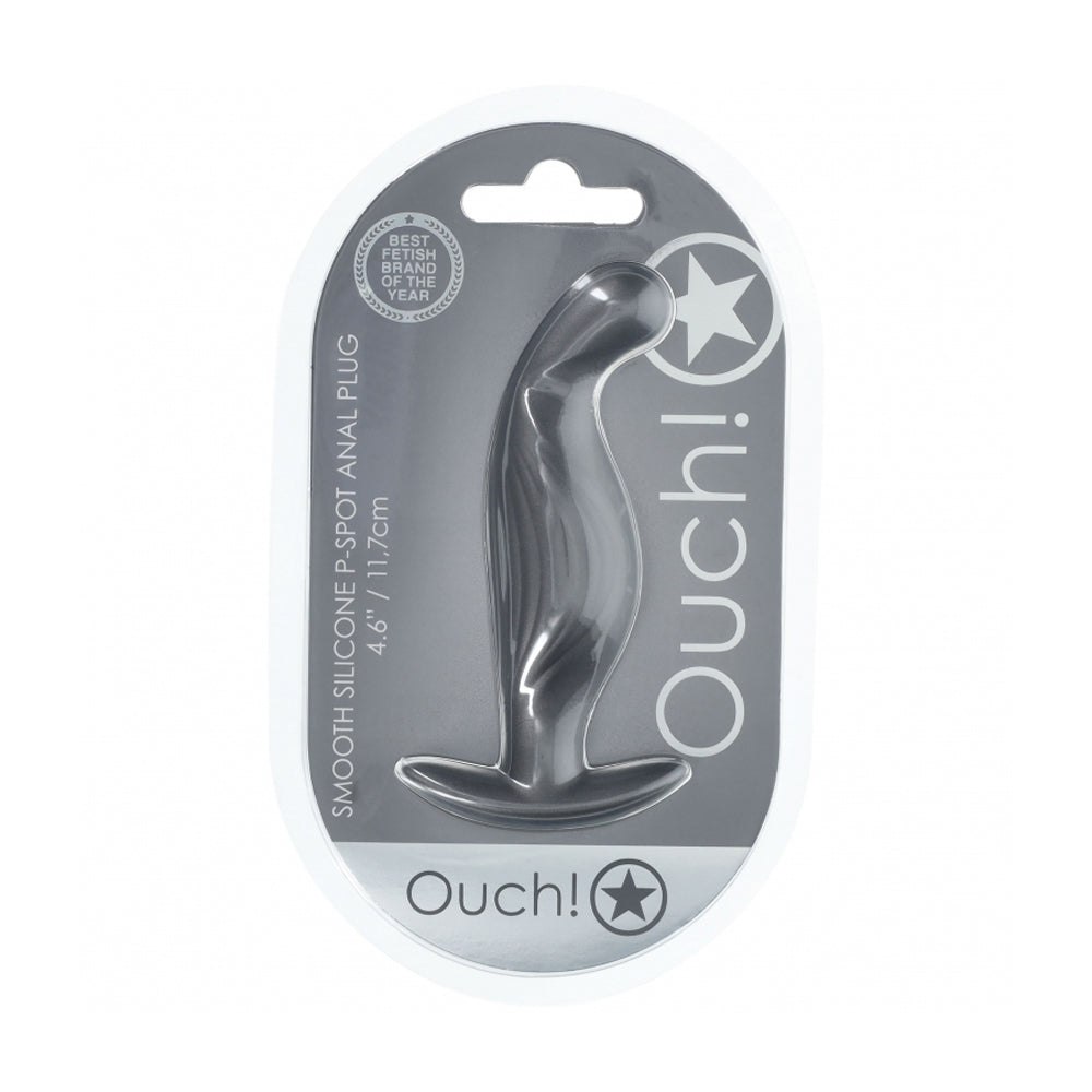 Ouch! P-Spot Anal Plug Silicone Gun Metal