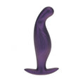 Load image into Gallery viewer, Ouch! P-Spot Anal Plug Silicone Metallic Purple
