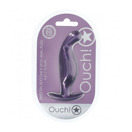 Ouch! P-Spot Anal Plug Silicone Metallic Purple