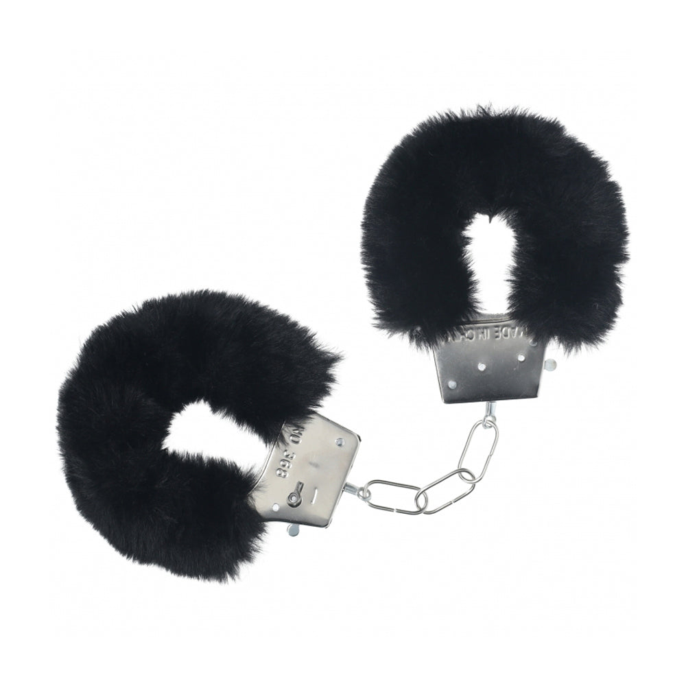 Ouch! Classic Fluffy Handcuffs Black