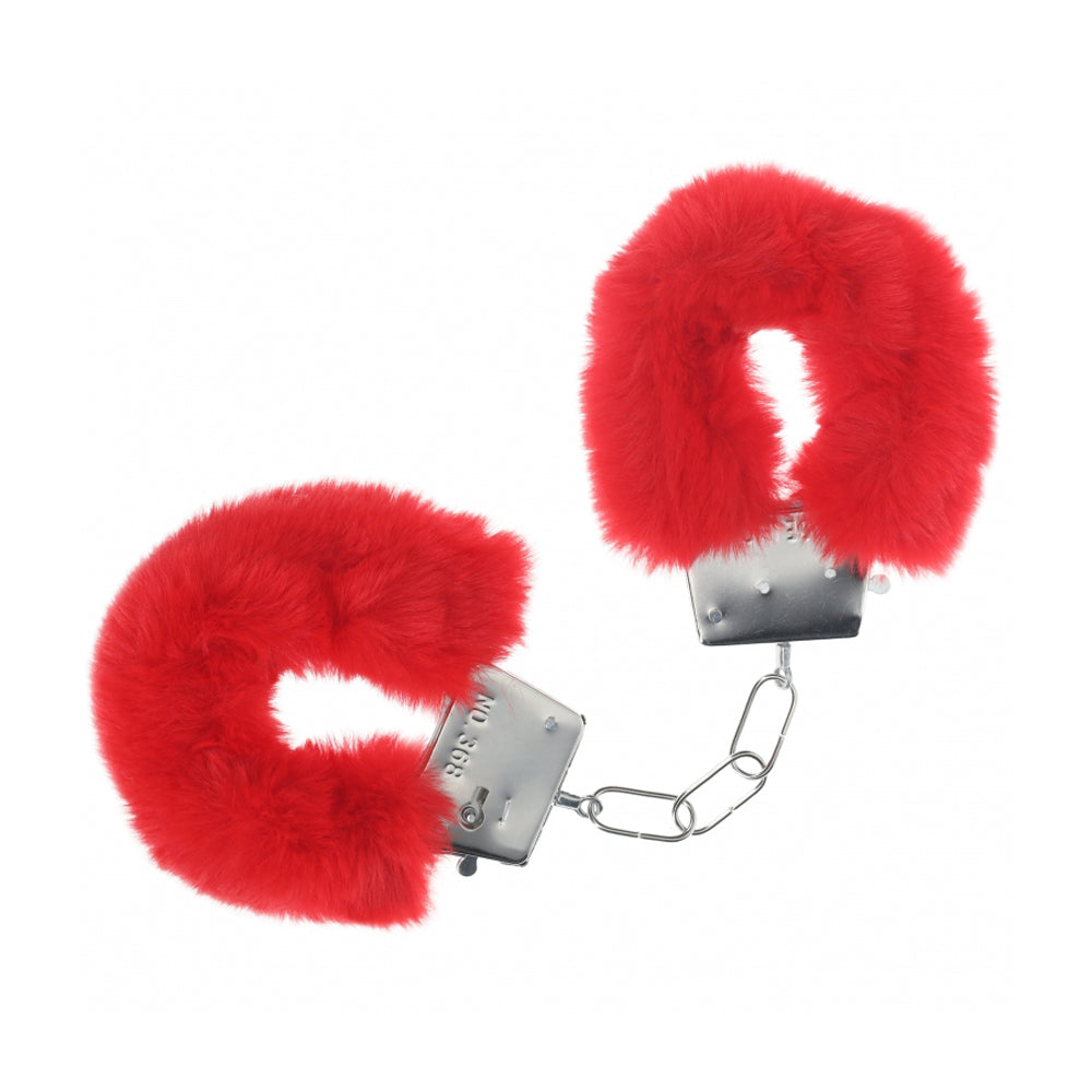 Ouch! Classic Fluffy Handcuffs Red