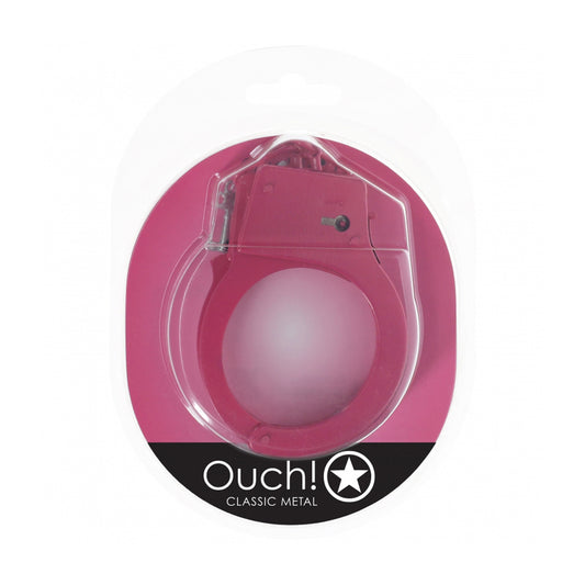 Ouch! Classic Metal Handcuffs Pink