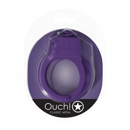 Ouch! Classic Metal Handcuffs Purple