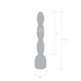 Load image into Gallery viewer, 2" Stainless Steel Bling Bling Wavy Penis Plug
