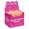 Load image into Gallery viewer, Bachelorette Party Favors Pecker Sipping Straws Display
