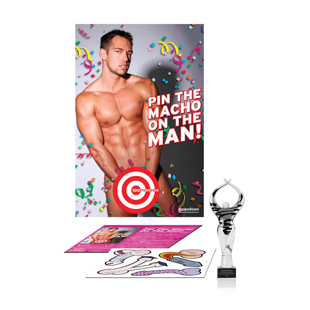 Bachelorette Party Favors Pin The Macho On The Man