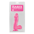 Load image into Gallery viewer, Basix Rubber Works 6.5" Dong with Suction Cup Pink
