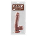 Load image into Gallery viewer, Basix Rubber Works 7.5" Dong with Suction Cup Brown
