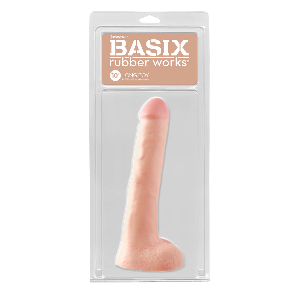 Basix Rubber Works 10&quot; Long Boy Flesh