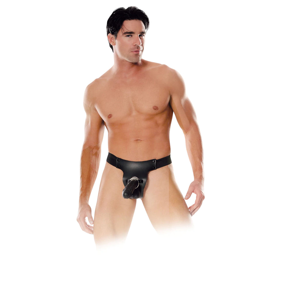 Fetish Fantasy Series Mr. Big Hollow 8&quot; Strap-on Black