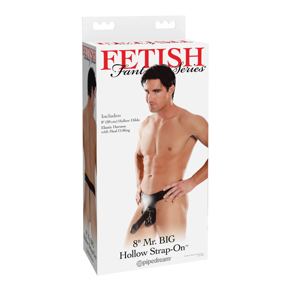 Fetish Fantasy Series Mr. Big Hollow 8&quot; Strap-on Black