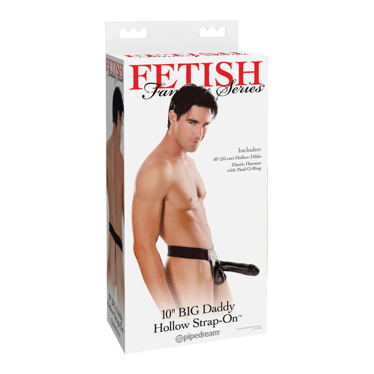 Fetish Fantasy Series Big Daddy Hollow 10&quot; Strap-on Black