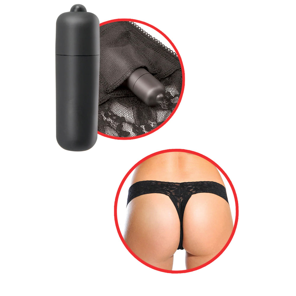 Fetish Fantasy Series Hanky Spank Me Vibrating Panties Black