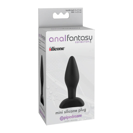 Anal Fantasy Collection Mini Silicone Plug Black