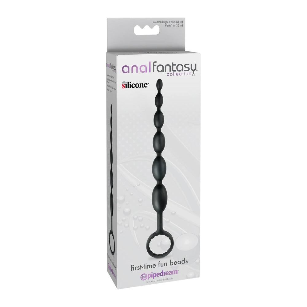 Anal Fantasy Collection First-Time Fun Beads Black