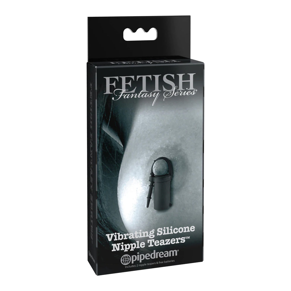 Fetish Fantasy Limited Edition Vibrating Silicone Nipple Teazers Black